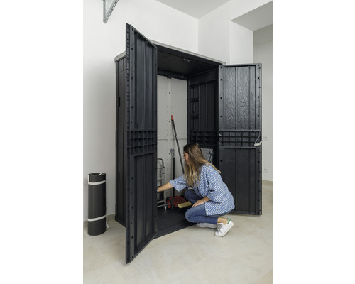 Tuinkast High Stora Way 130 x 75,6 x 206,2 cm antraciet