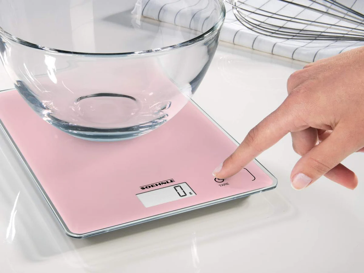 Balance de Cuisine numérique avec fonction tare rose Soehnle
