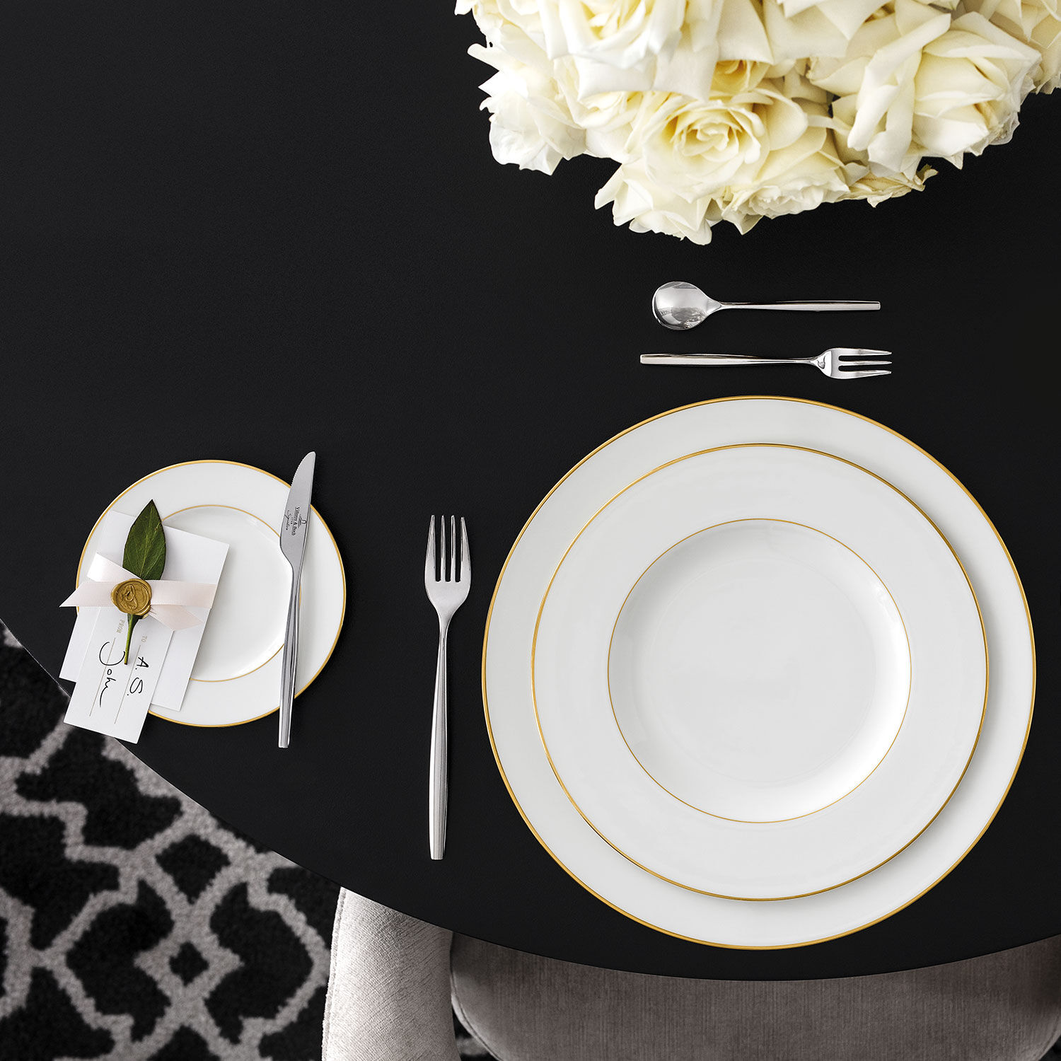 Anmut Bread plate White, 6.5'', Premium Bone Porcelain
