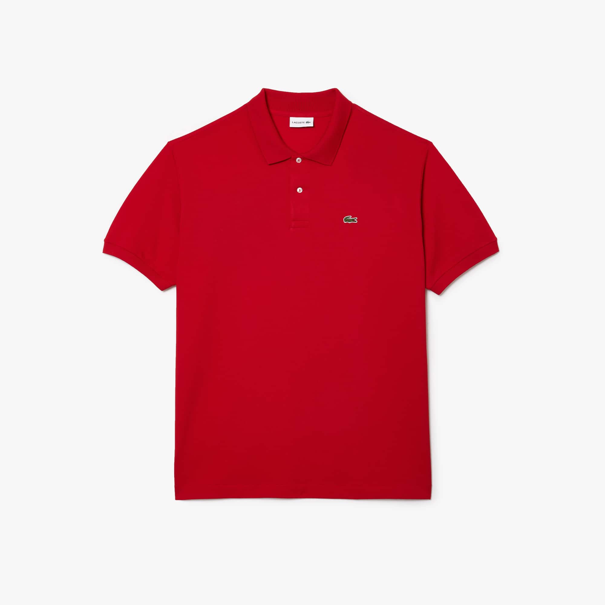 Herren-Poloshirt aus Baumwoll-Petit-Piqué LACOSTE – Übergröße – Weit Kurze Ärmel - Rot - Lacoste - Herren