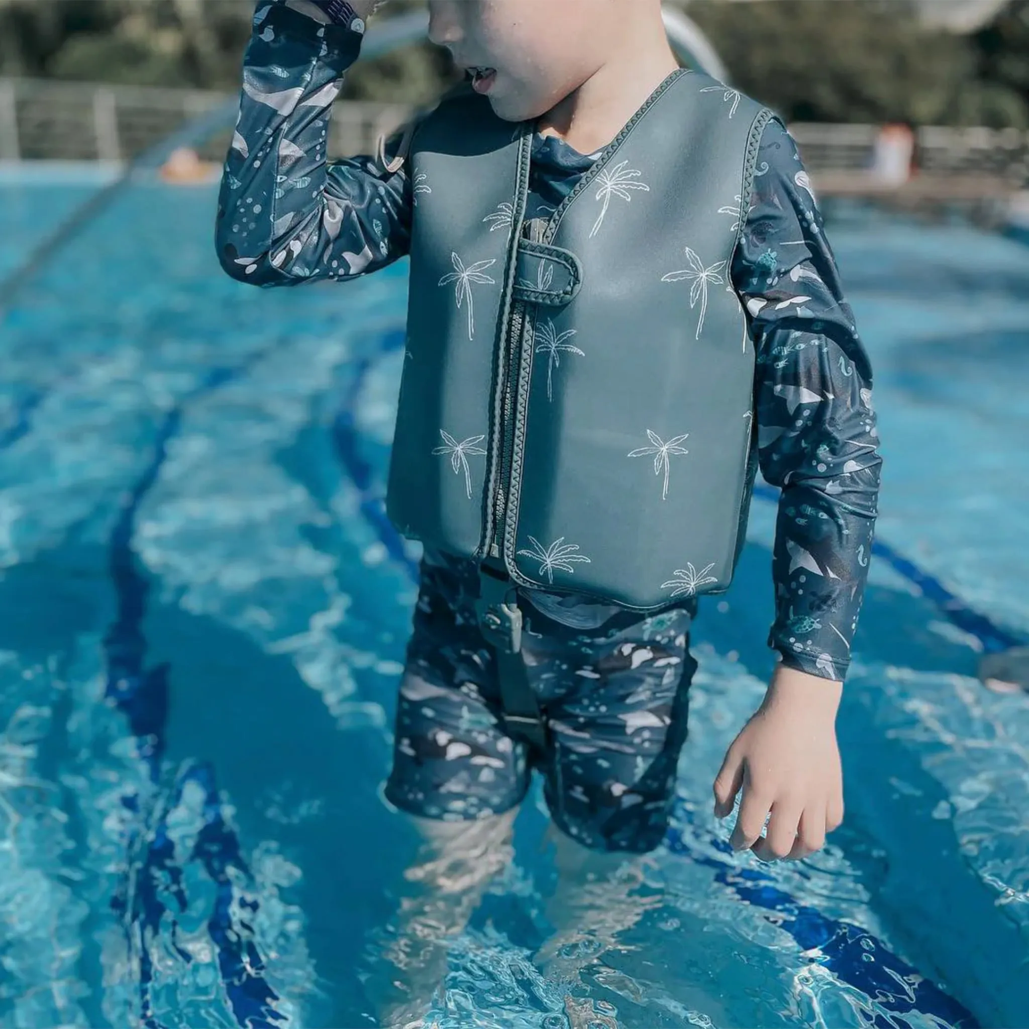 Current Tyed Maillot UV Baleine 2-5ans