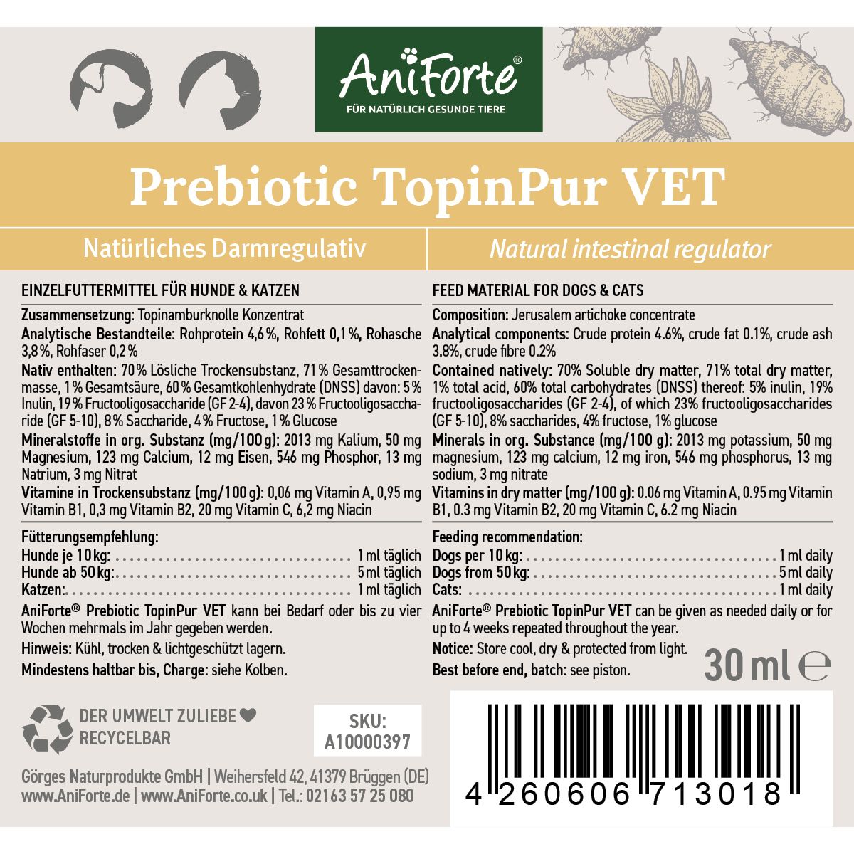 AniForte Prebiotic TopinPur VET