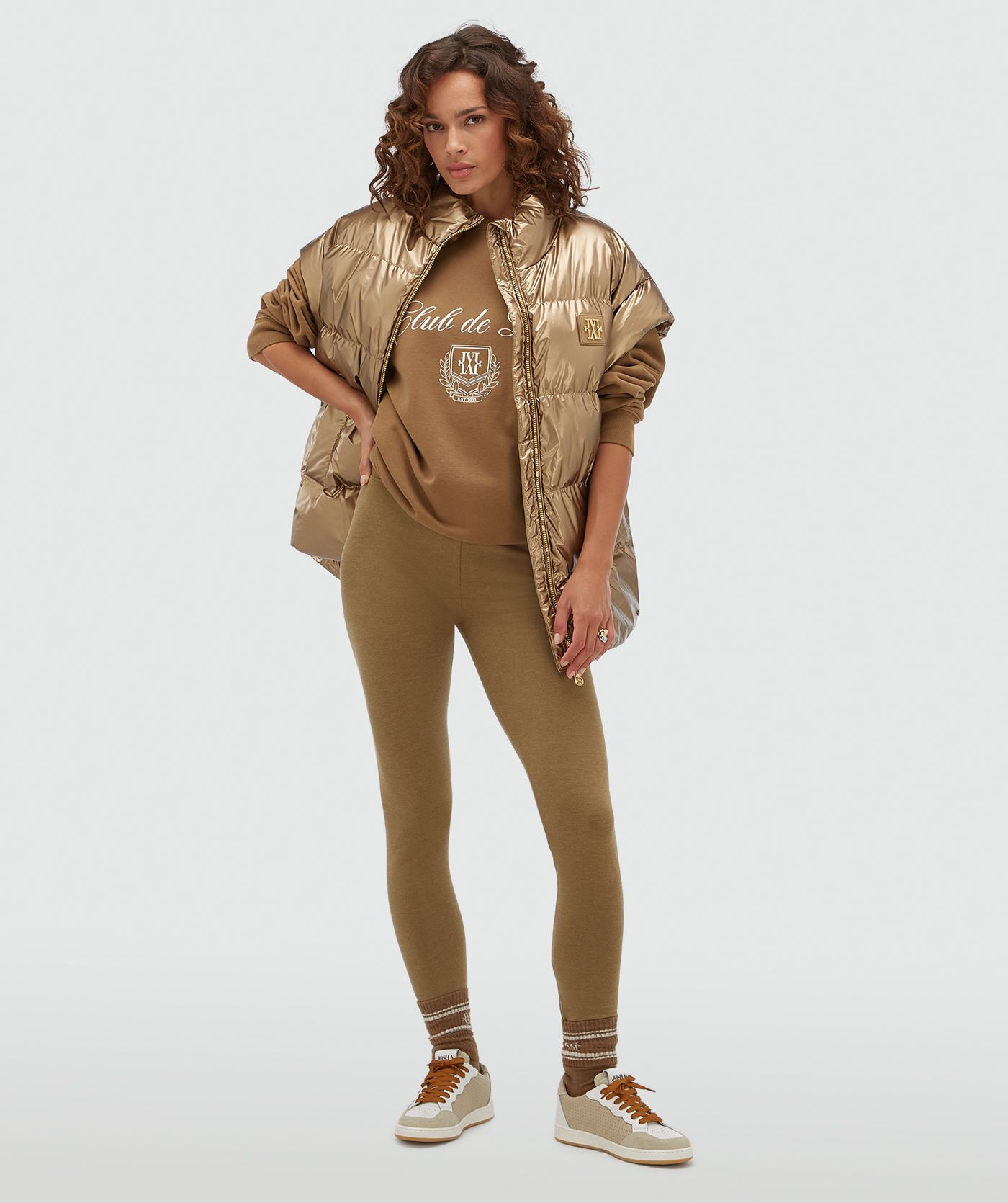 JV-STAYA oversized bodywarmer - metallic bronze