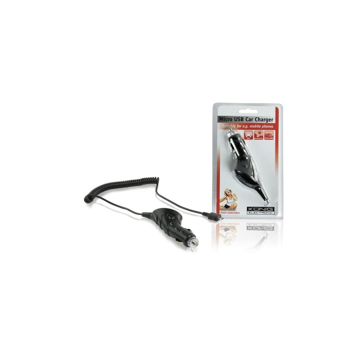 Billader 1.0 A Micro USB Sort