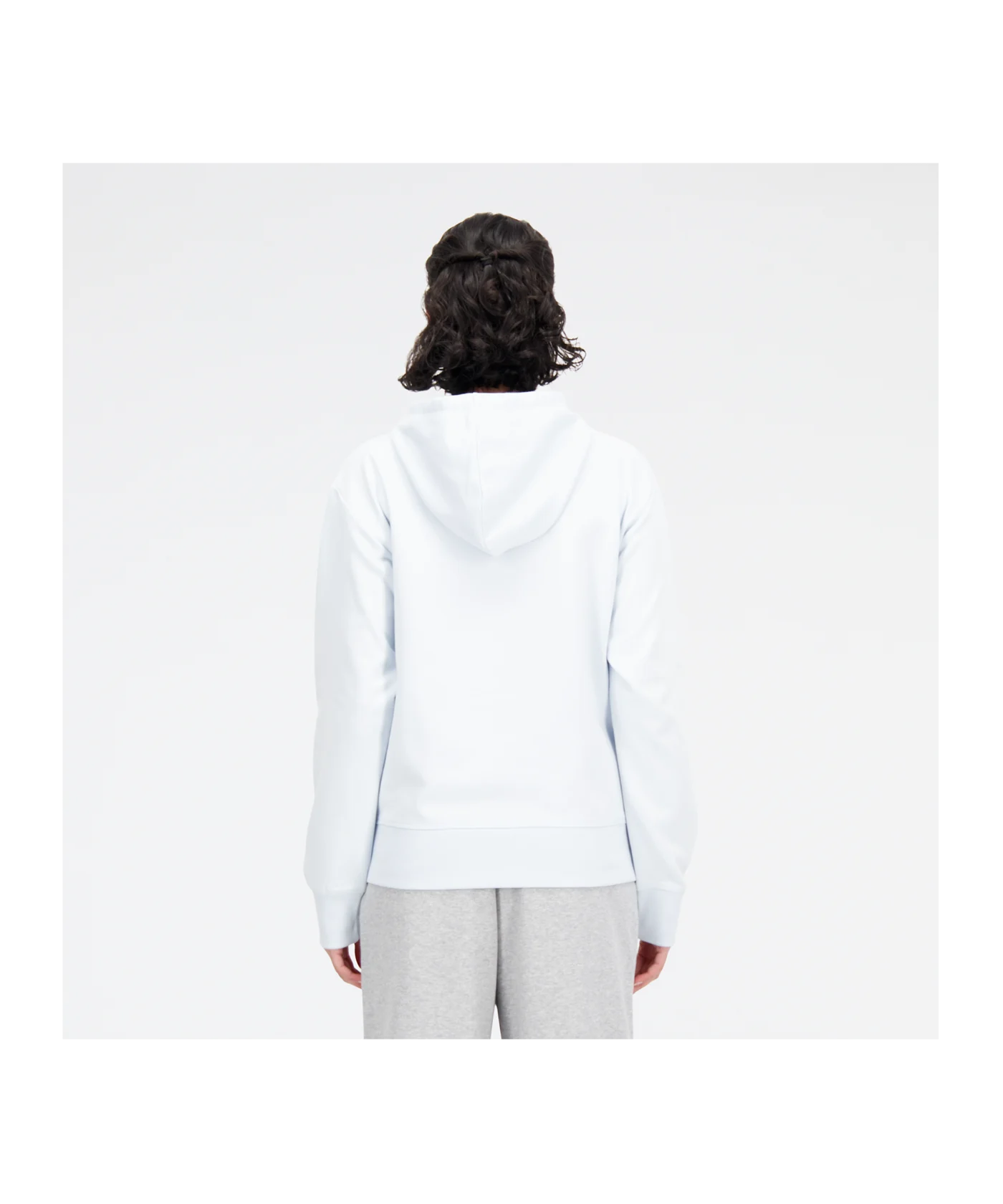 New Balance Stacked Oversized Hoody Damen Blau FIB
