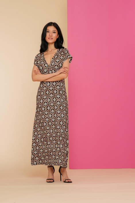 Geisha zwarte dames jurk