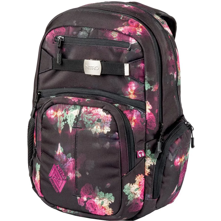 Nitro Hero - Laptoprucksack 17 52 cm black rose