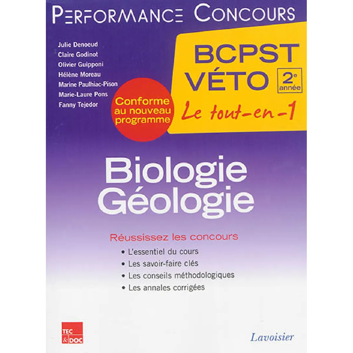 Biologie-géologie 2e année BCPST-Véto · Occasion