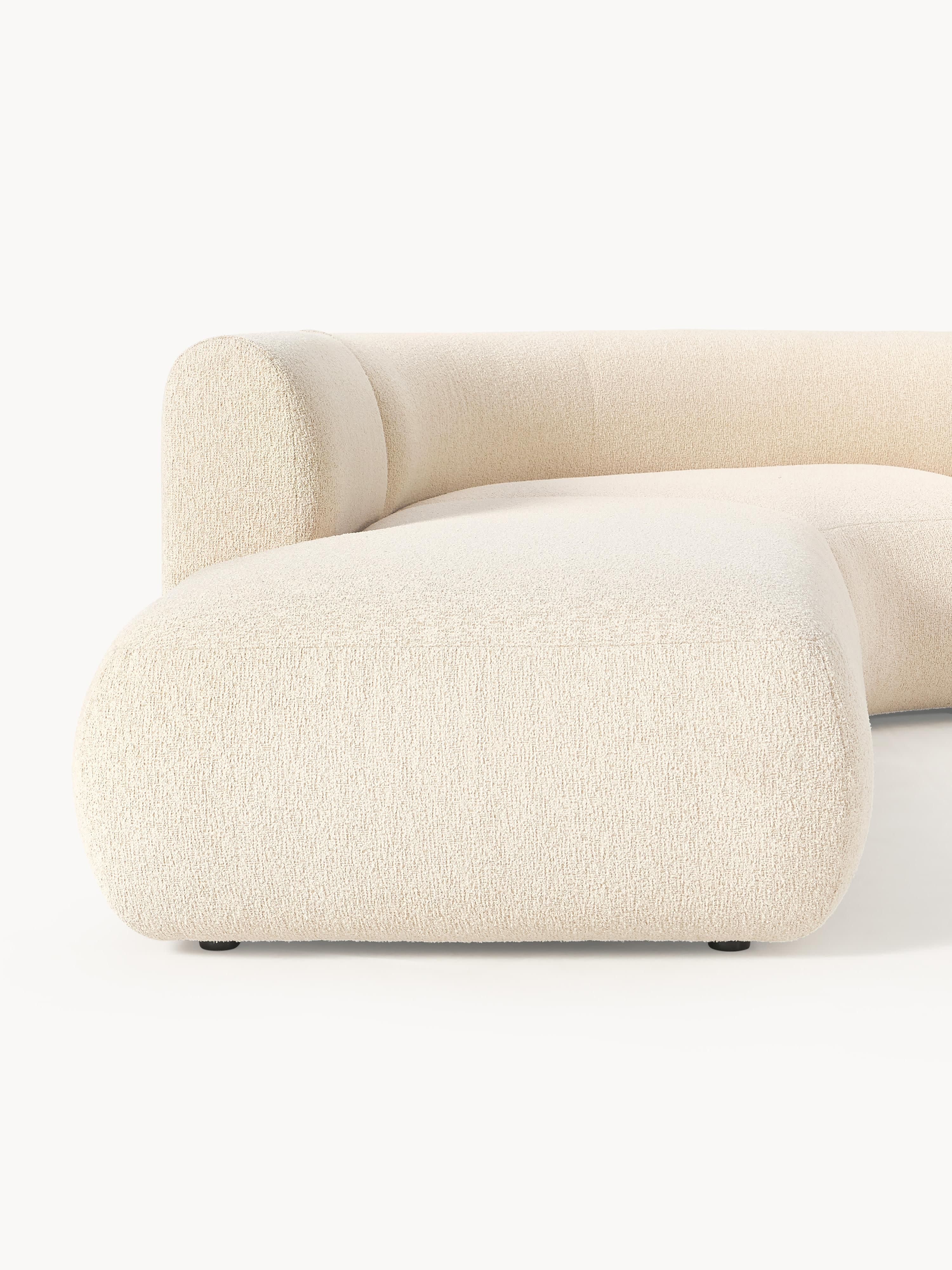 Modulaire bouclé hoekbank Sofia (3-zits)