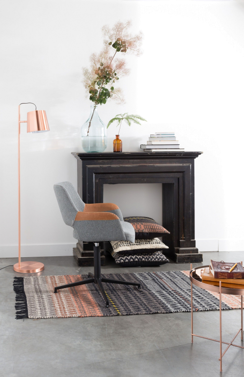 Zuiver Buckle Head vloerlamp zwart