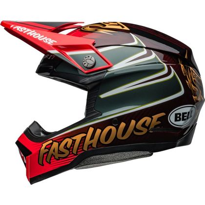 Casque cross Bell MOTO-10 FASTHOUSE DITD 24 2024 - Rouge