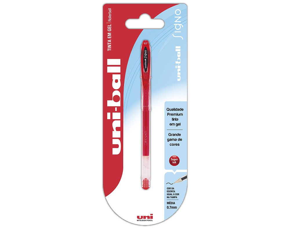 ESFEROGRÁFICA UNI-BALL SIGNO UM-120 GEL VERMELHO