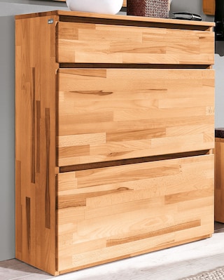 VALMONDO Schuhschrank POUR 80 x 107 cm Kernbuche massiv