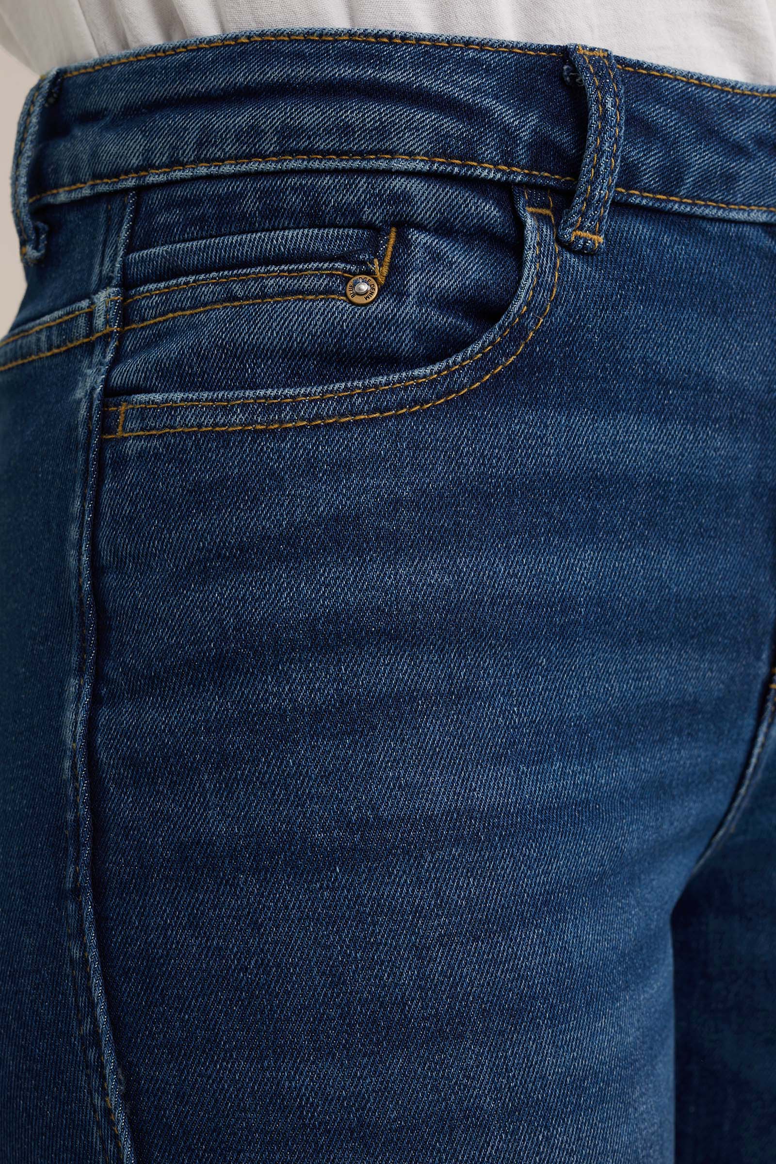 mid rise skinny jeans met superstretch Blue Ridge Donkerblauw