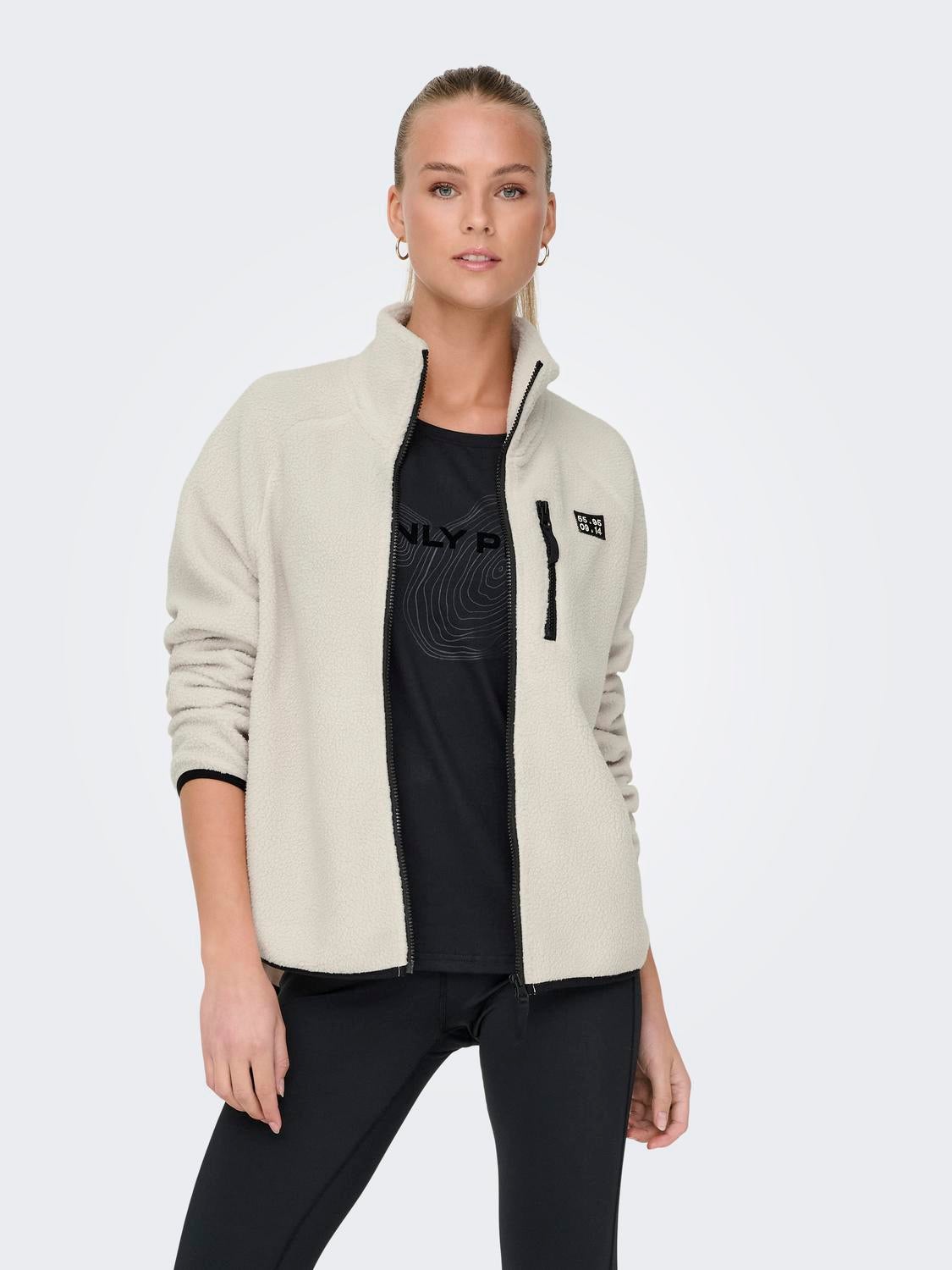 ONPMON Teddyfell Jacke Pumice Stone
