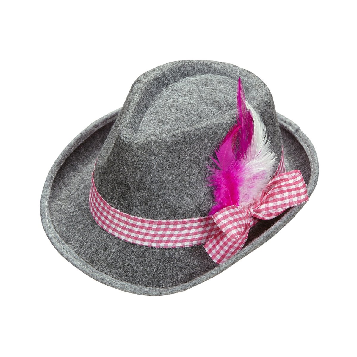 Oktoberfest Hoed Tiroler Met Roze Veren