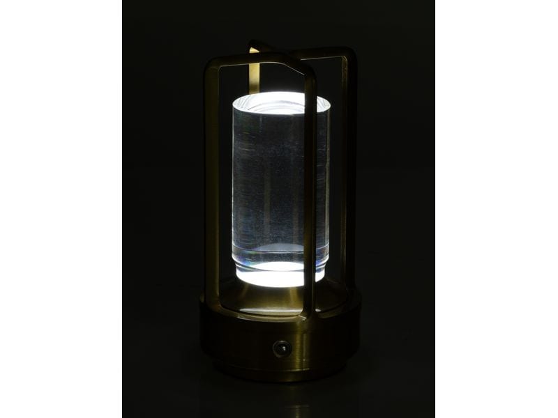 COCON USB-Tischleuchte Laterne, Gold Portable LED-Leuchte