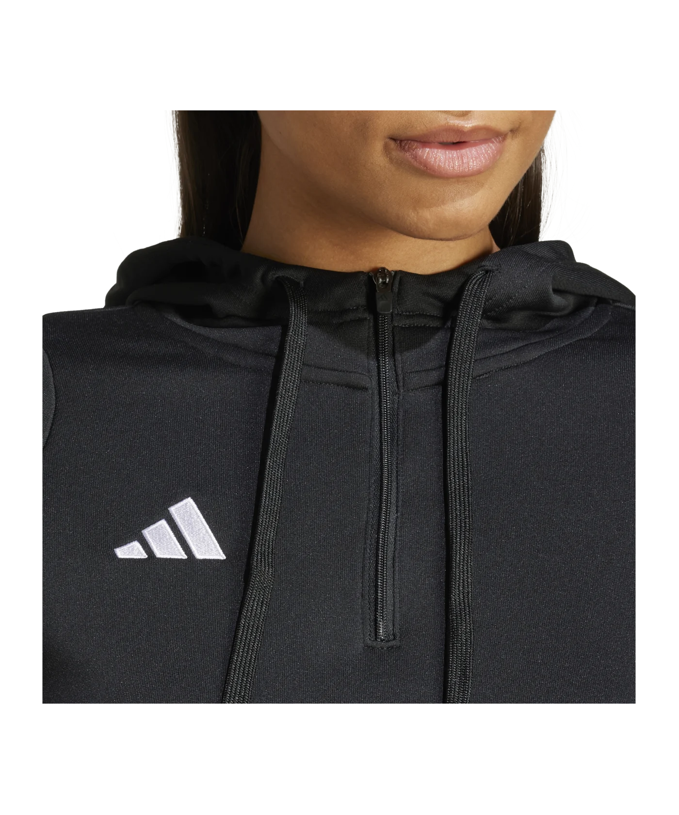 adidas Tiro 24 Hoody Damen Schwarz Weiss