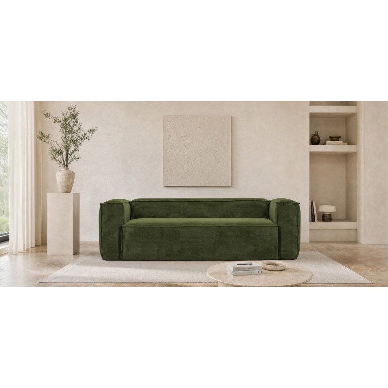Canapé Blok 3 places vert 240 cm