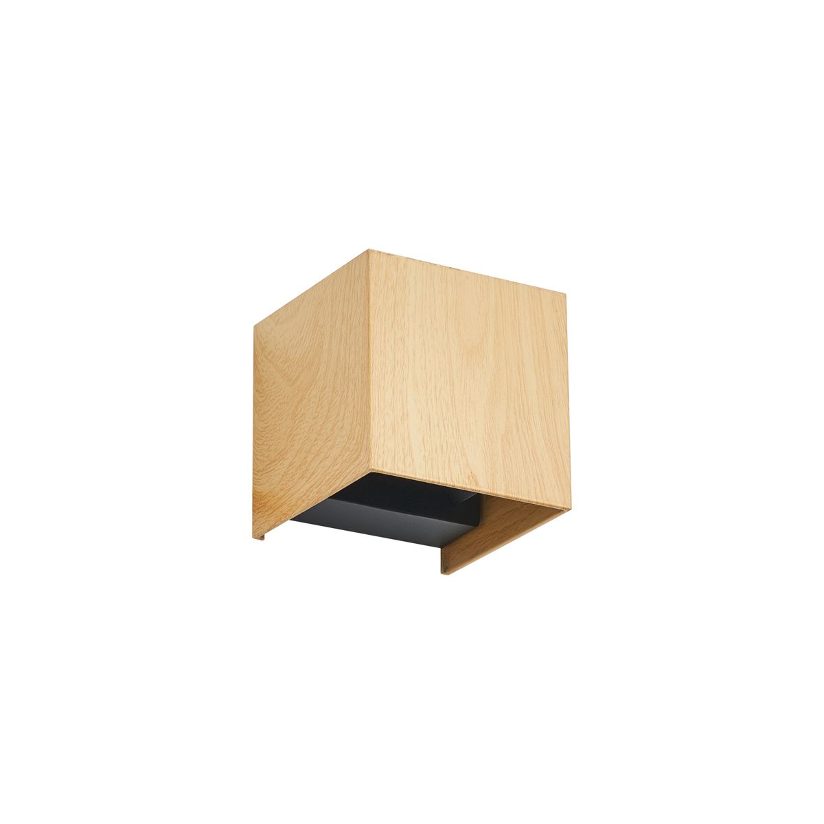Scandinavische buiten wandlamp hout print incl. LED IP54 - Edwin