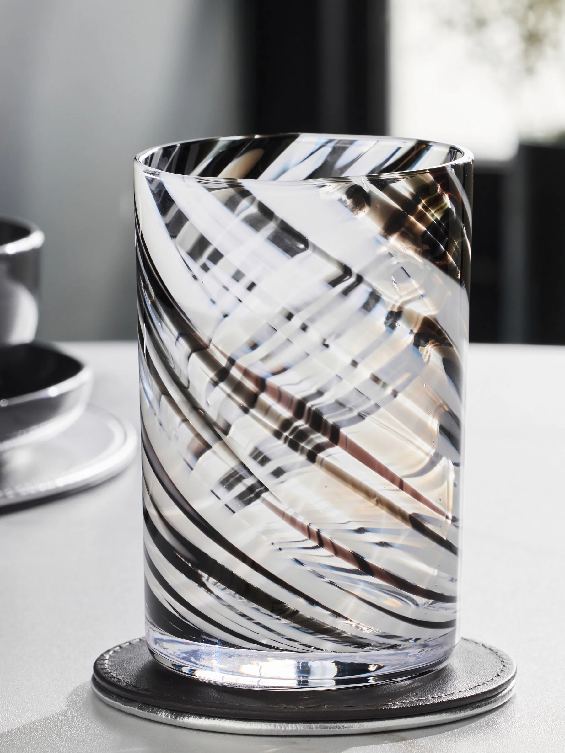 Set of 2 Confetti Swirl Tumbler Glasses