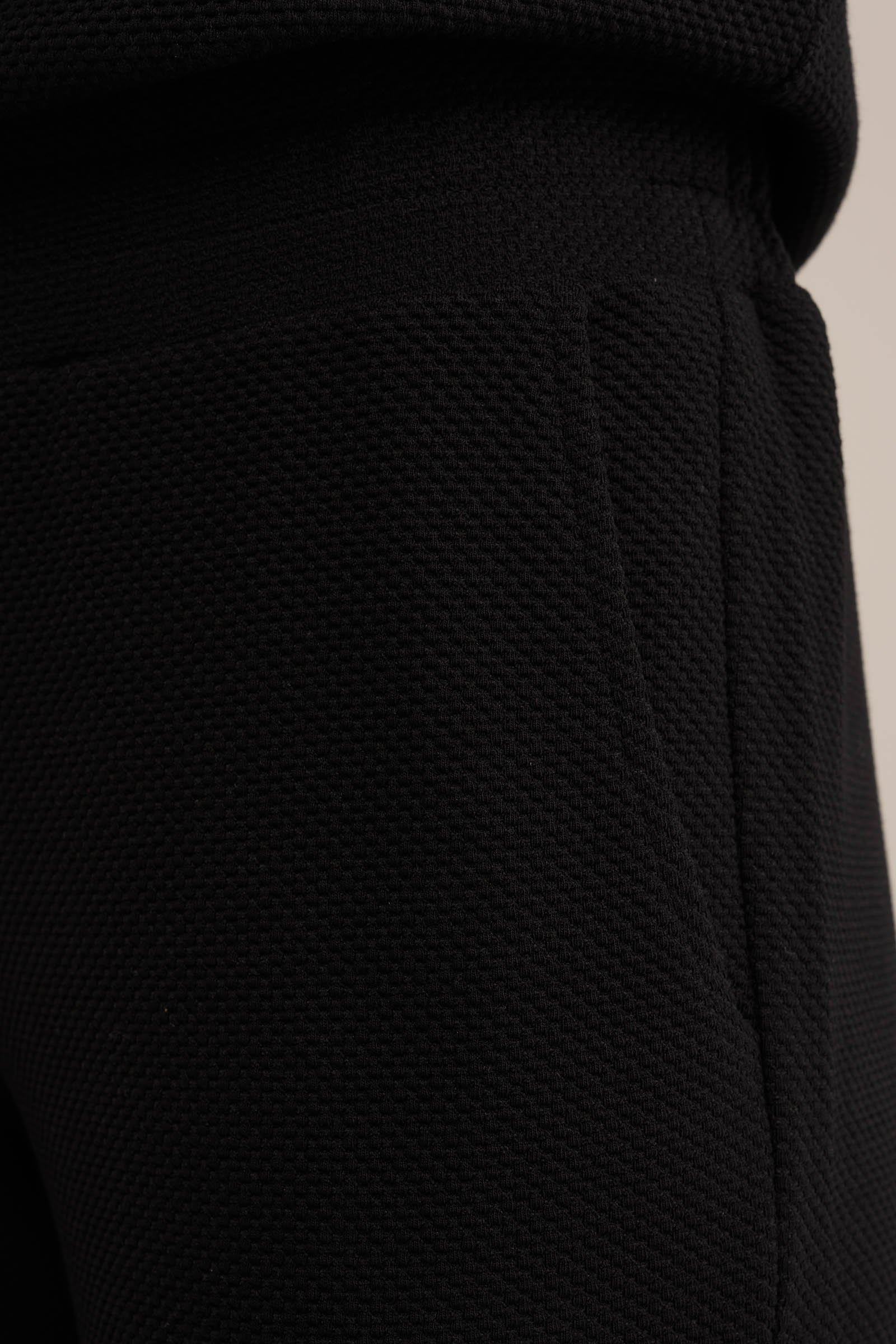 sweatpants met structuur WE Fashion Zwart