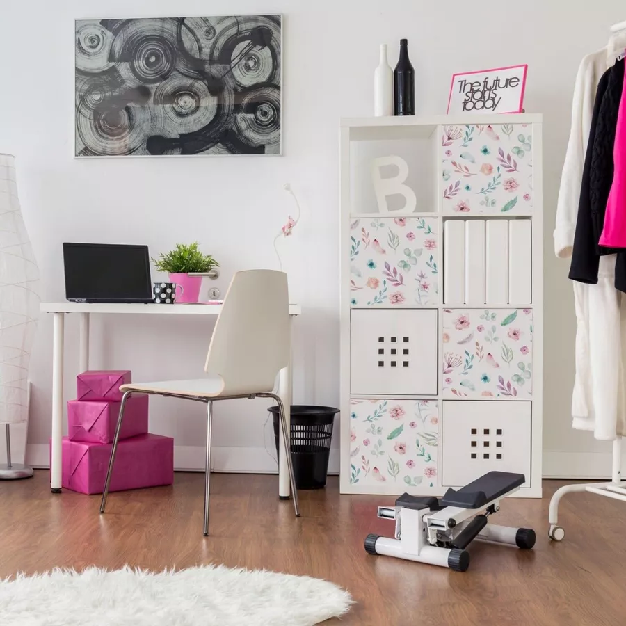 Nikima Klebefolie KF-11 selbstklebende Folie – Blumen pastell Klebefolie bunt