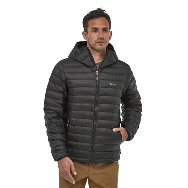 Doudoune randonnée PATAGONIA DOWN SWEATER HOODY BLACK
