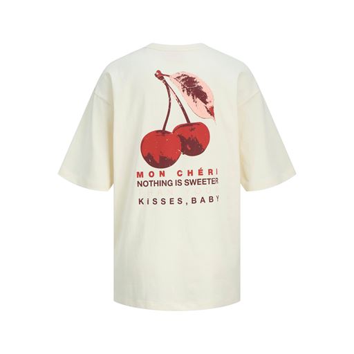 JJXX Sandra Loose T-shirt, Egret, XL