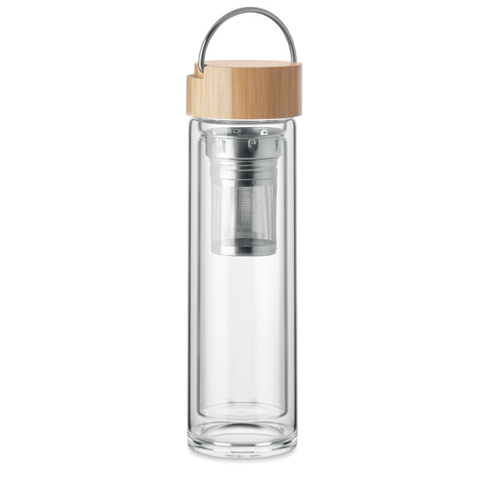 GiftRetail MO6854 - BATAMI Bouteille en verre  400ml