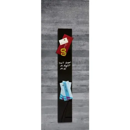 Sigel Magnetboard aus Glas, schwarz, 12 x 78cm