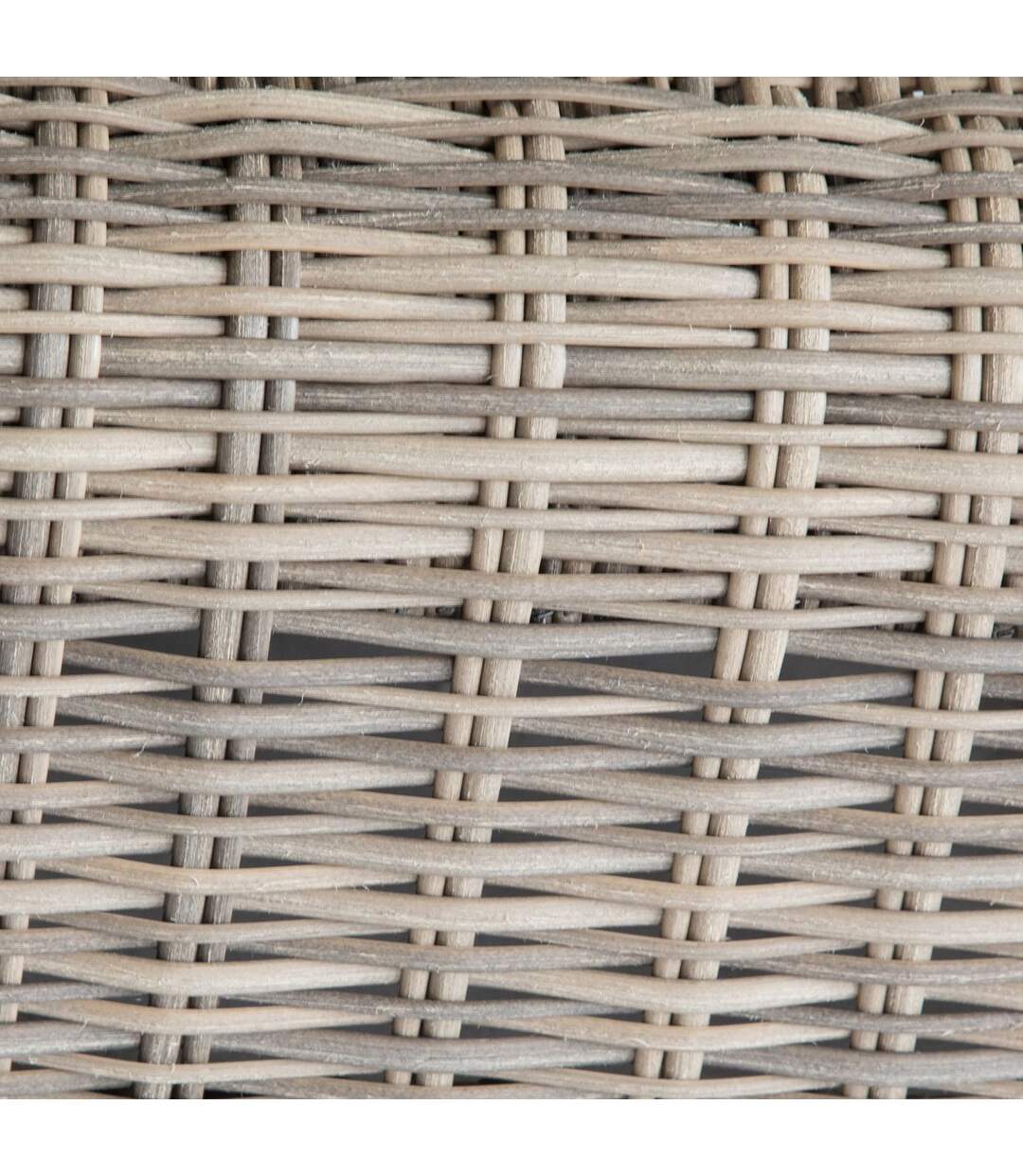 Pouf de jardin en résine tressée Moorea - L. 105 x H. 30 cm - Marron naturae