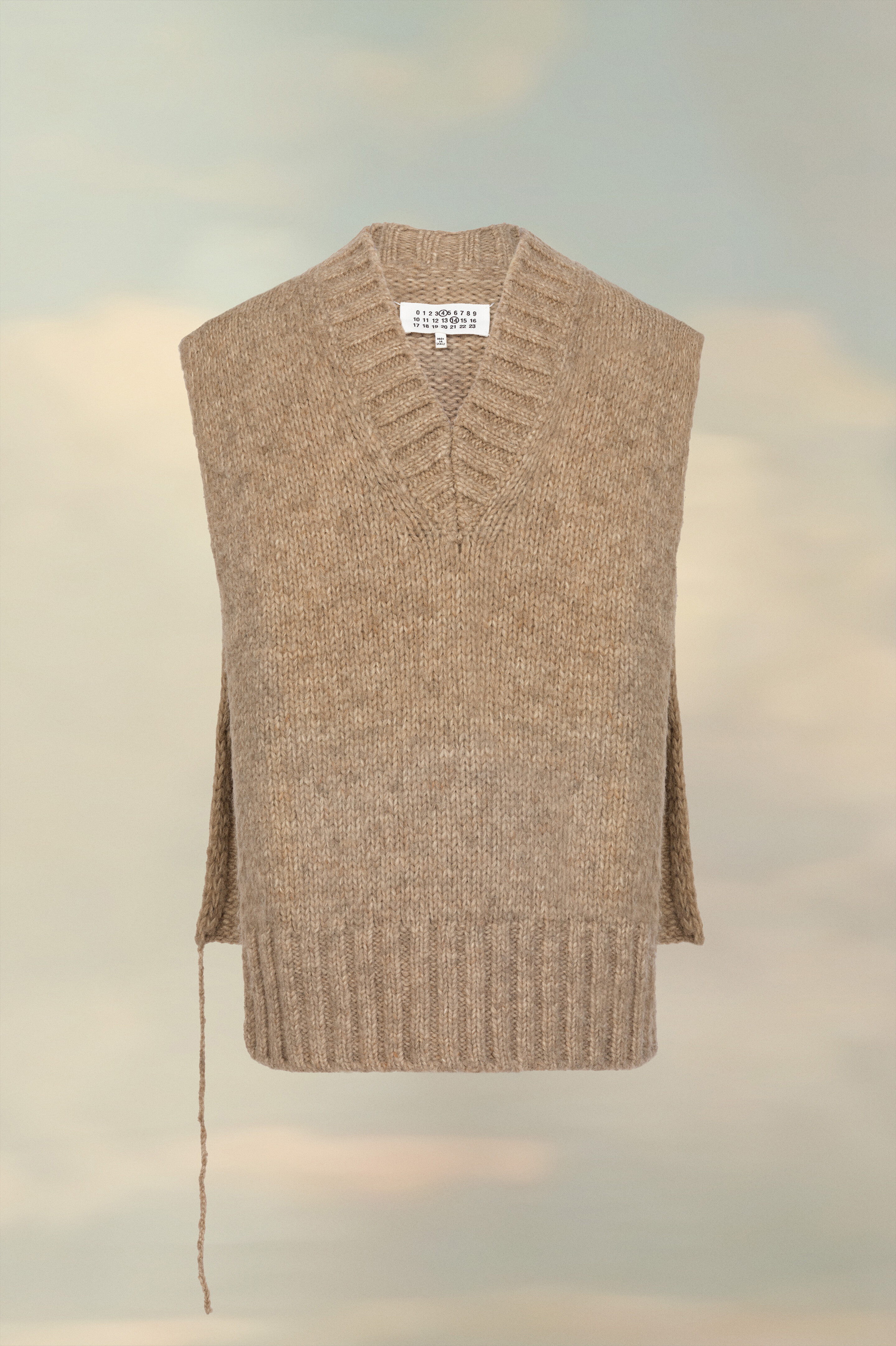 Gilet pull oversize Brun clair