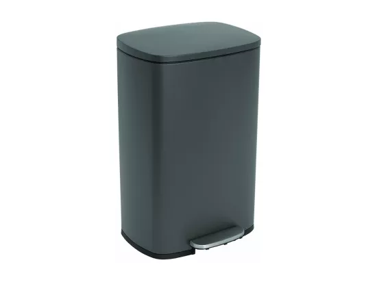 Poubelle de cuisine à pédale ADMIRAL Gris Acier inoxydable 50 L