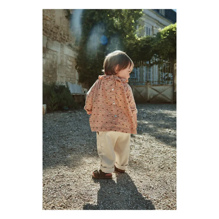 Poudre Organic Pantalon Denim Coton Bio Pomelos | Ecru