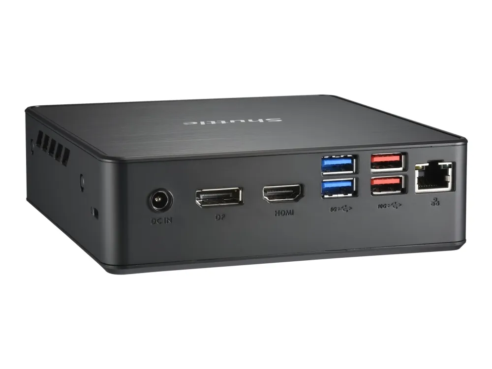 Shuttle XPC nano NC40U3 - Barebone - mini PC 1 x Core i3 1215U / op til 4.4 GHz - RAM 0 GB - UHD Graphics 620 - Gigabit Ethernet - sort