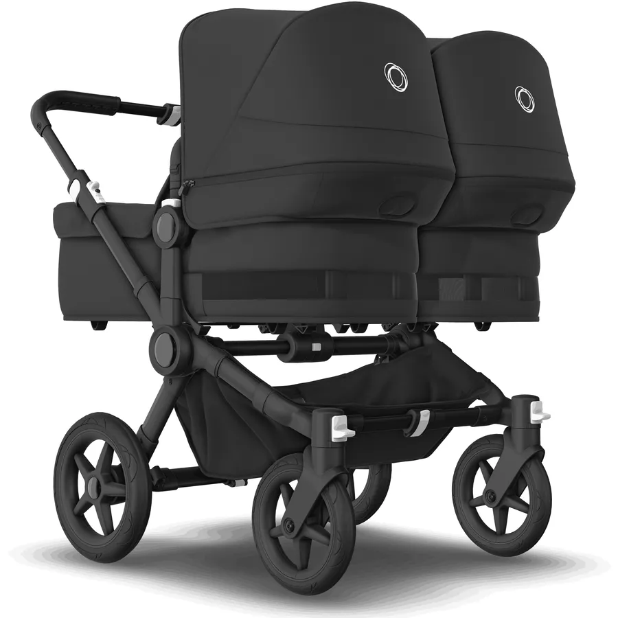 bugaboo Zwillingswagen Donkey 5 Twin Complete BlackMidnight Black