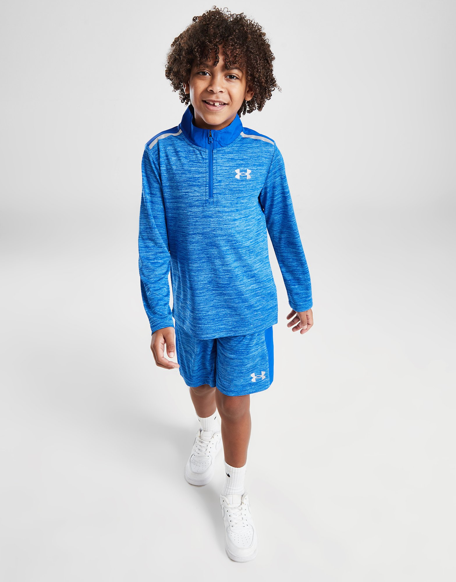 Under Armour Ensemble Haut Zippé/Short Woven Panel Enfant