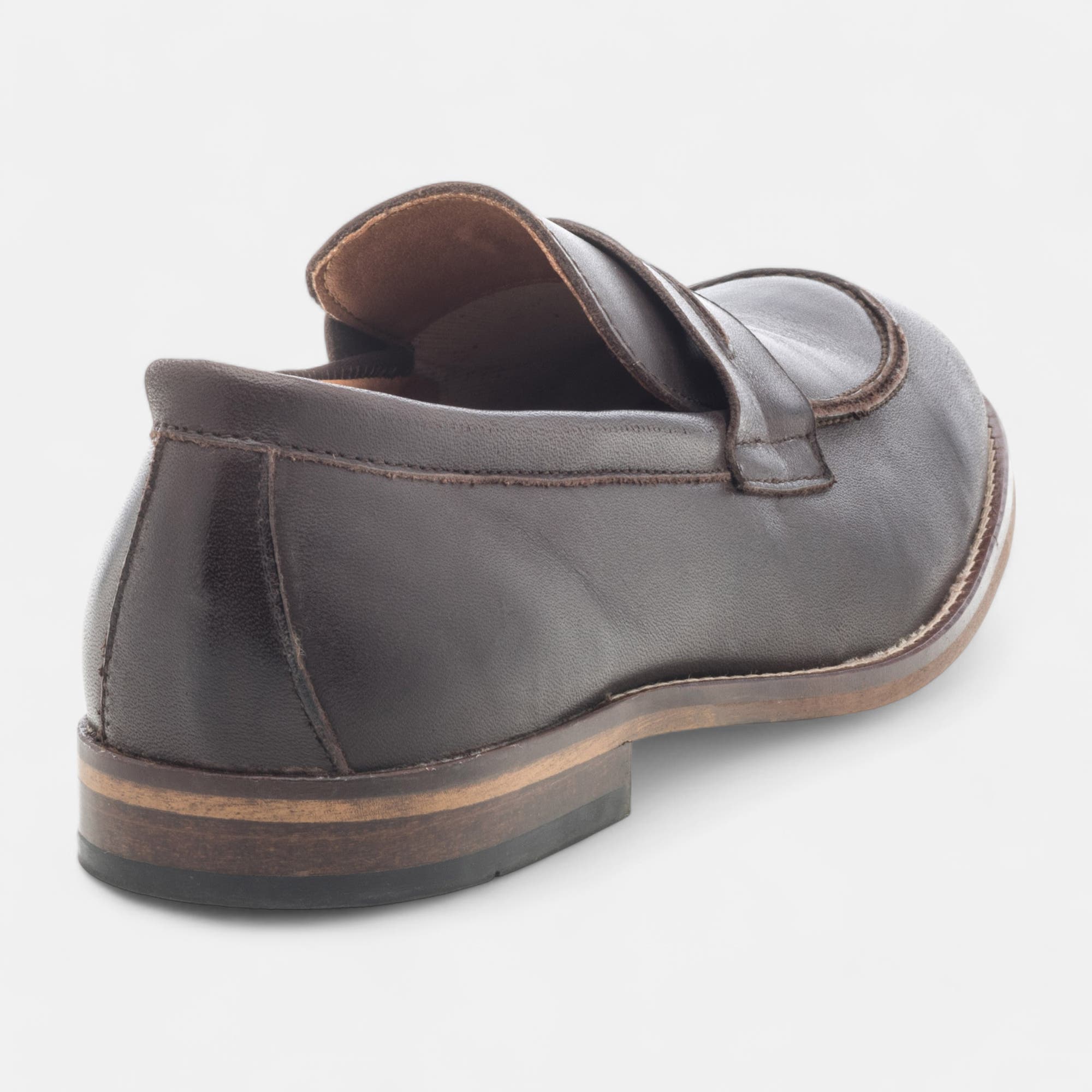 Mocassins Homme en cuir marron