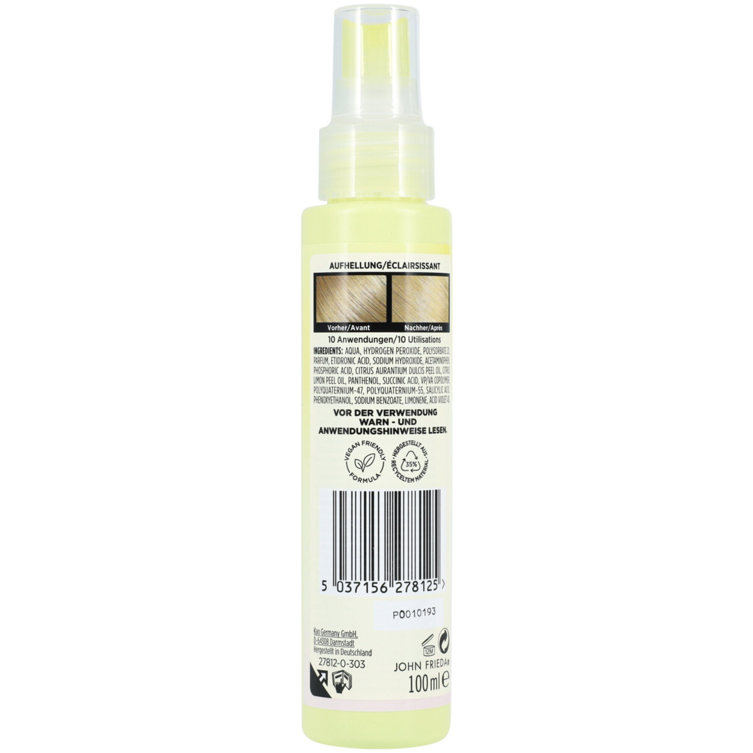 John Frieda Go Blonder Stufenweise Blond Aufhellungsspray