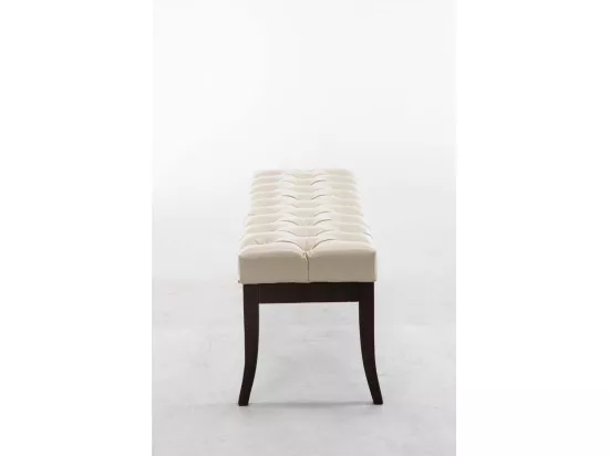 Banquette - Similicuir & Bois - Crème - Ramses