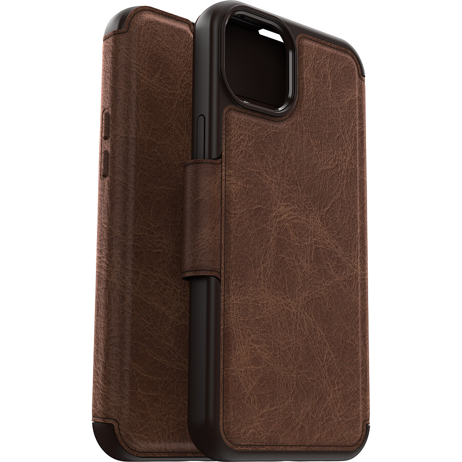 Otterbox Coque Strada Series Folio MagSafe Marron - iPhone 15 Plus