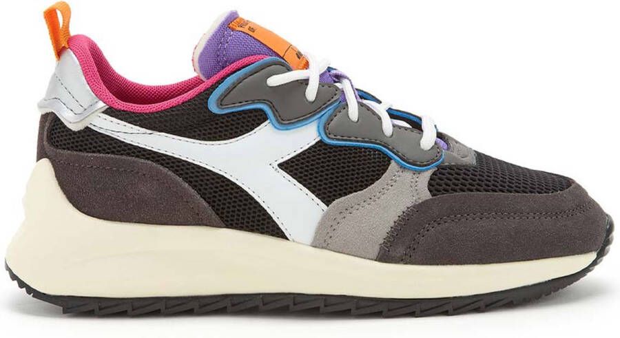Diadora Jolly Suede Mesh Woman Lage sneakers Dames Zwart