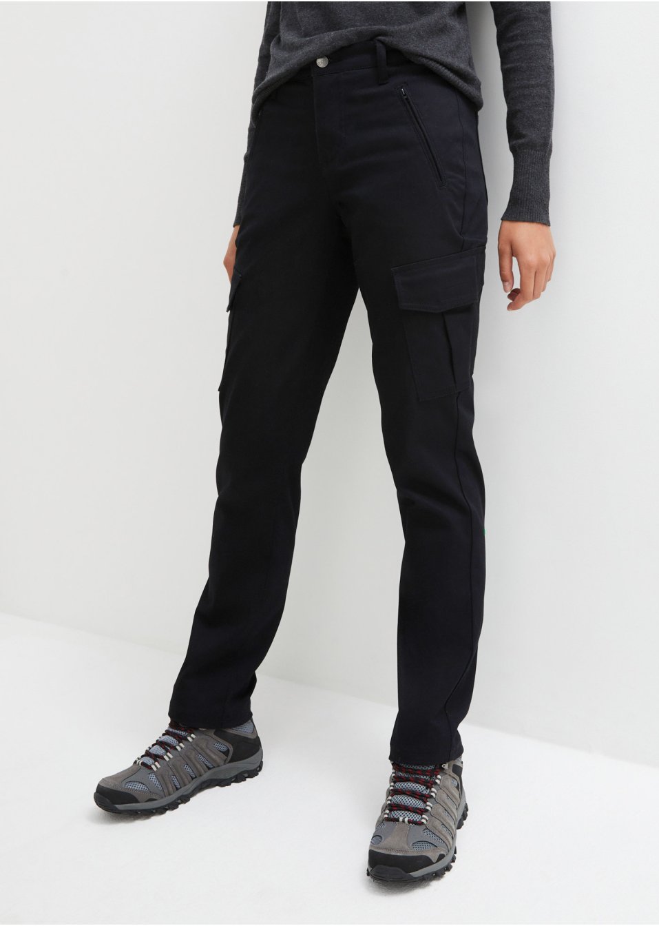 Pantalon fonctionnel imperméable en twill extensible, Straight