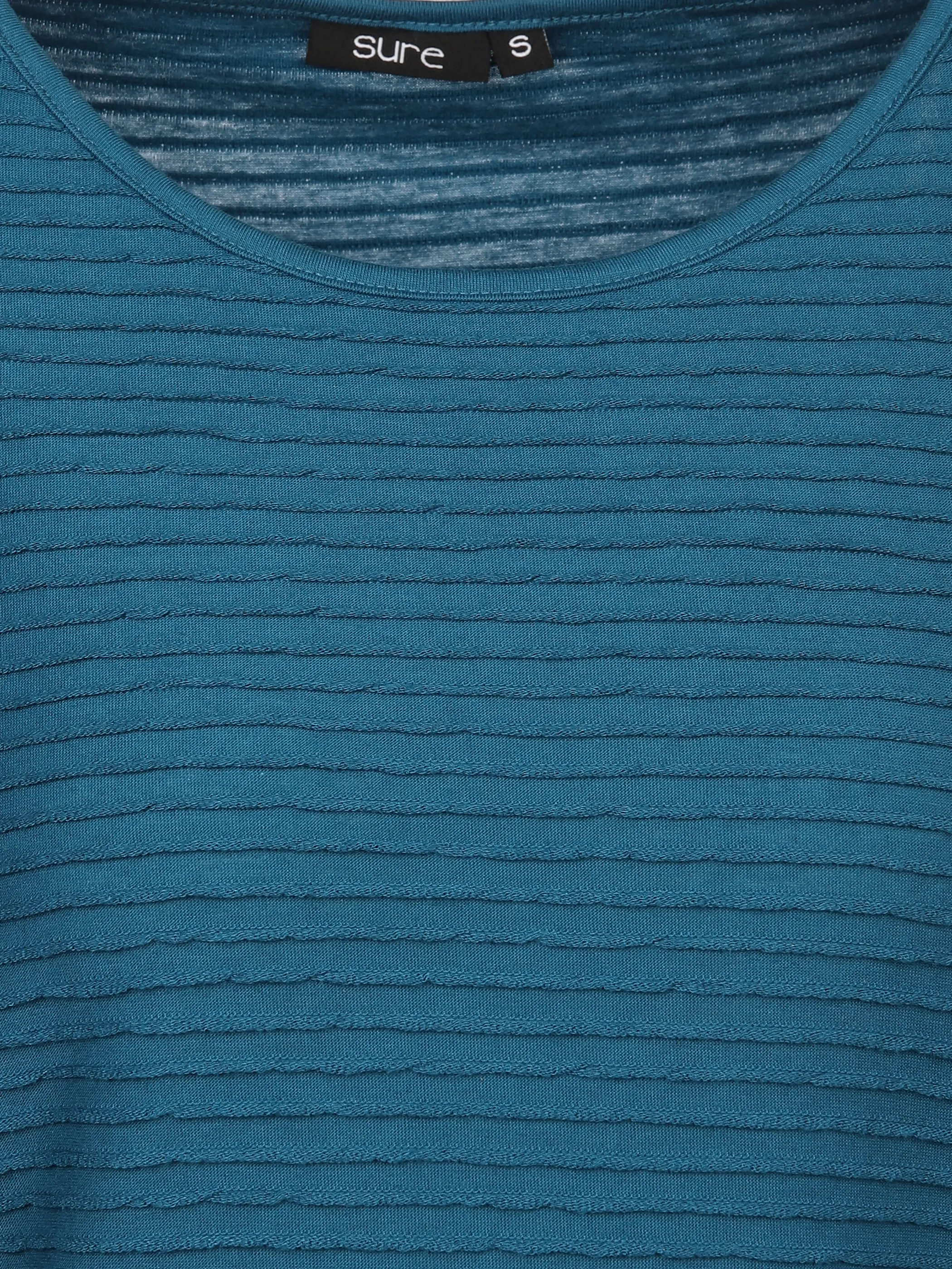 Damen Strukturshirt mit 3/4 Ärmel