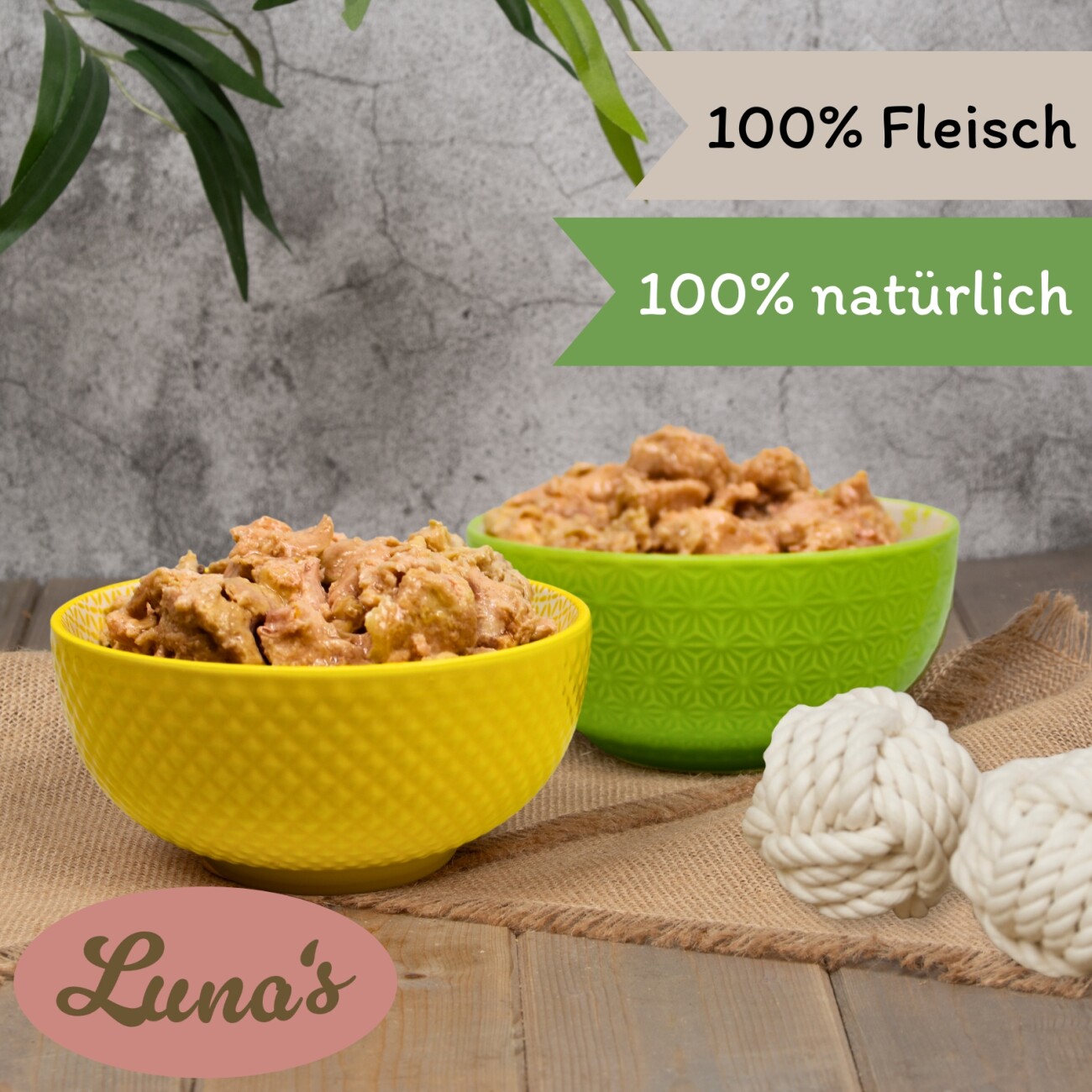 Lyra Pet Lecker.Pet Gino's, Josie's, Luna's & Paula's 100 % Fleisch & Gemüse Hundefutter Nassfutter Mix
