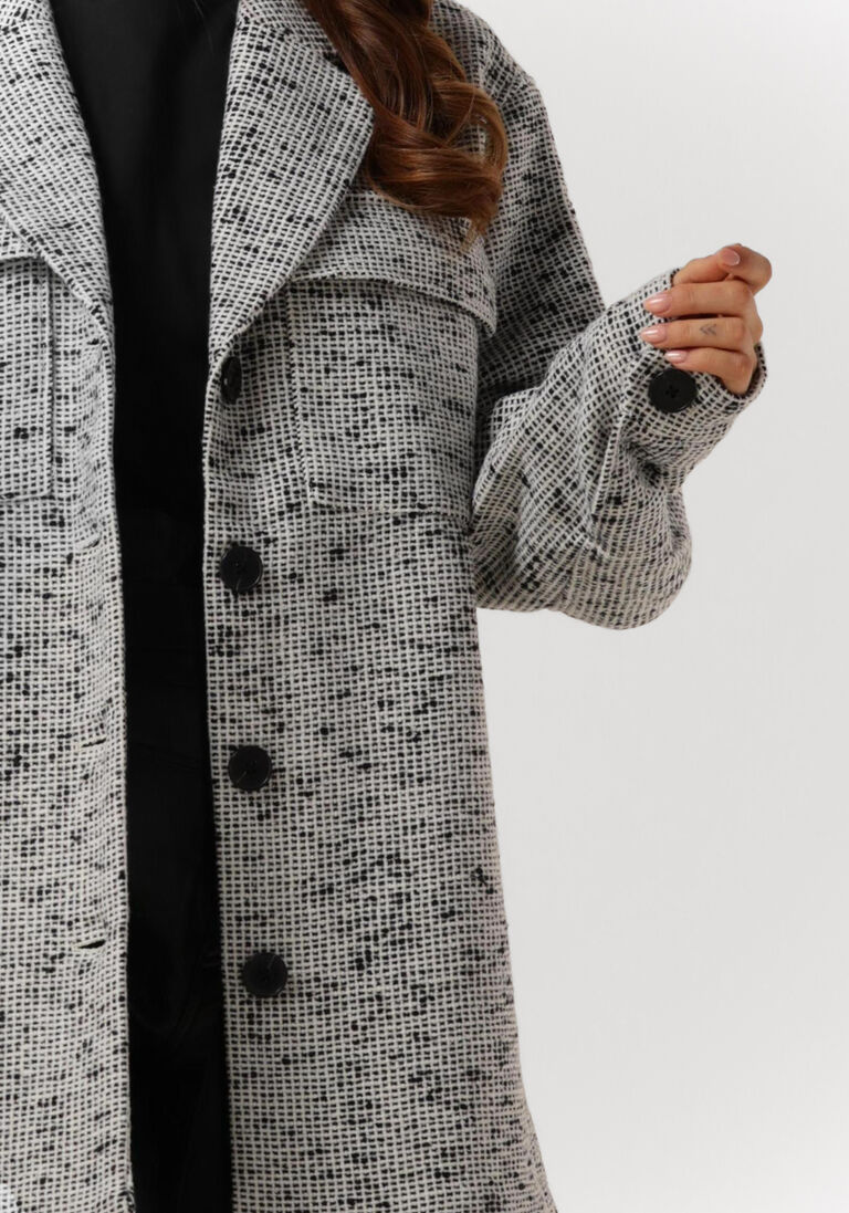 NA-KD ecru na-kd jack oversized tweed jacket