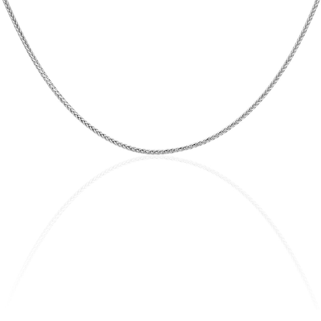 Chaîne Jayna Maille Palmier Or Blanc
