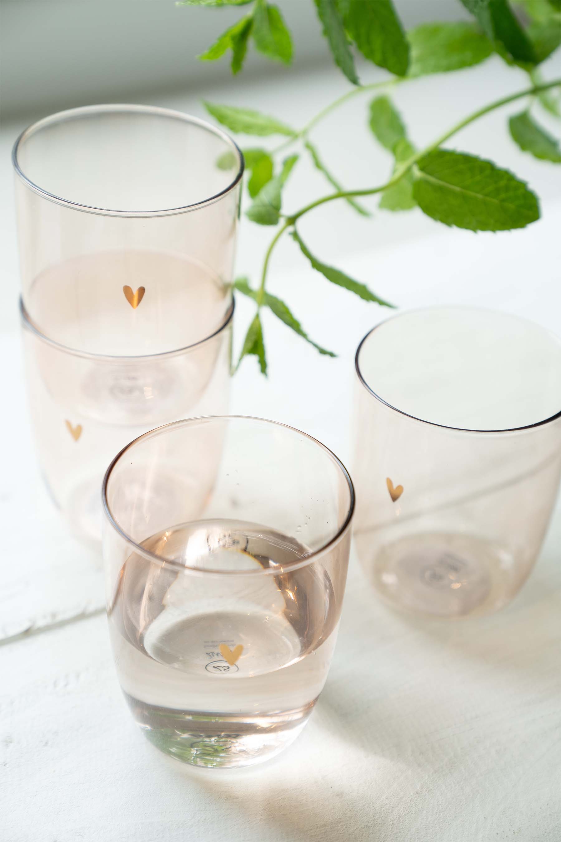 drinkglas hartje