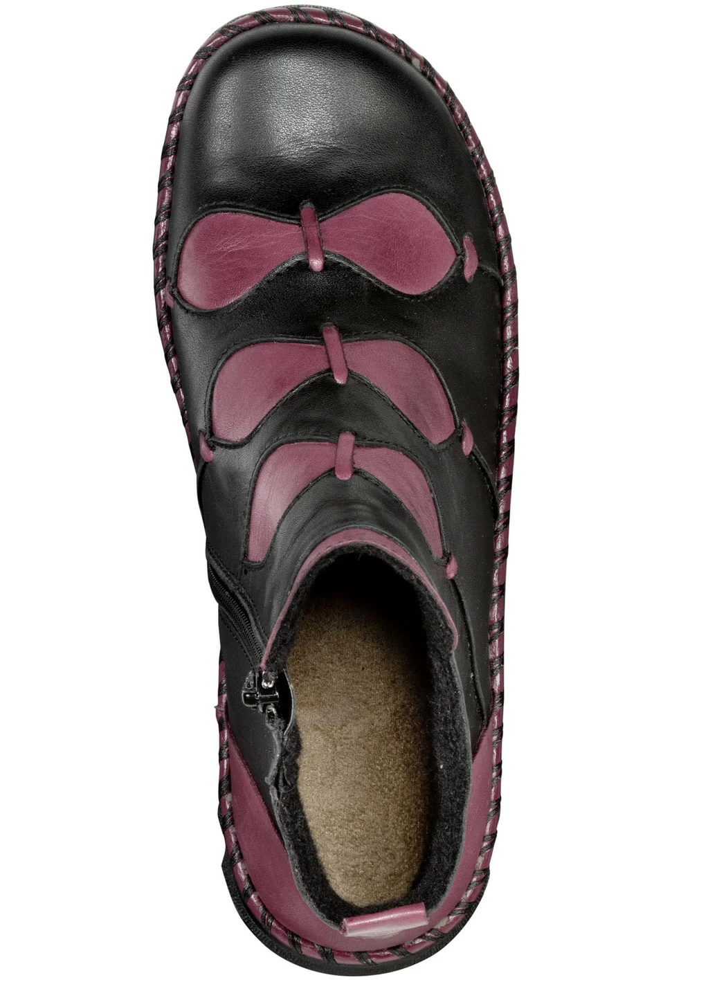 Gemini Bootie aus dezent schattiertem Rind-Nappaleder